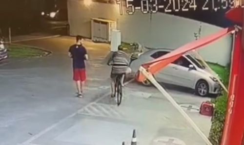 Aparências enganam: Vovó simpática furta bicicleta