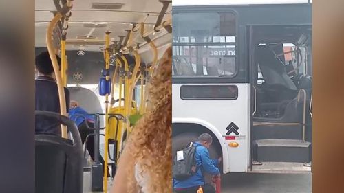Perigo: Em Macapá, passageiros são obrigados a descer de ônibus tomado pela fumaça