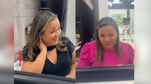 Bastidores: Apresentador filma âncora do 'Bom Dia' escondido para fazer 'gracinha'