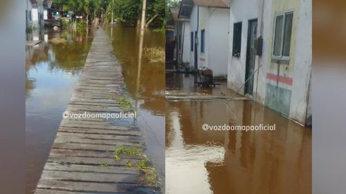 Região do Pirativa: Maré alta invade comunidades ribeirinhas do Amapá