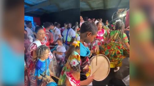 Tradição viva: Jovens e crianças lotam barracão na abertura do Ciclo do Marabaixo 2025