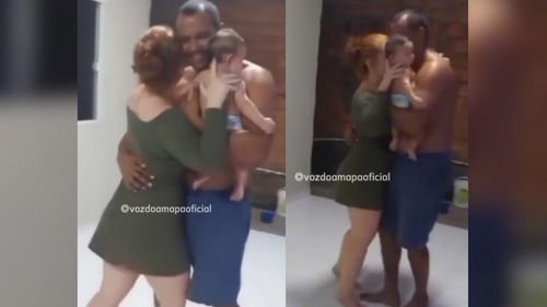 Só numa lajota: Bebê participa de momento especial com os pais e encanta a internet