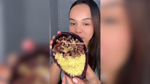 Páscoa nortista: Paraense inova com ovo de açaí, com recheio de charque e farinha