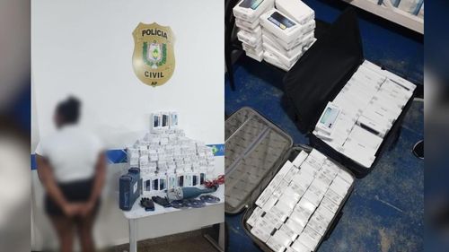 Em Santana: Mulher é presa ao tentar embarcar para Belém com 155 celulares furtados