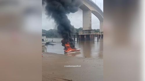 Matapi: Ação rápida evita que incêndio em lancha atinja outras embarcações