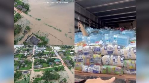 Previsão - 3 dias de chuva: Imagens de drone mostram a inundação em Tartarugalzinho. Clécio leva ação humanitária