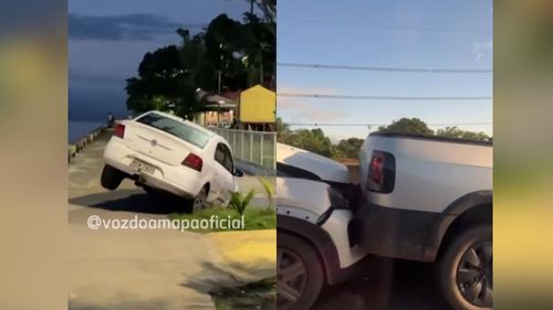 Em menos de 24h: Macapá registra engavetamento e carro “estacionado” na orla do Araxá