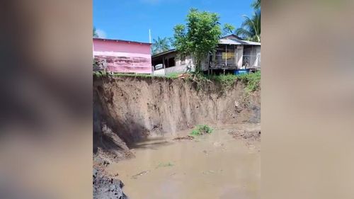 Terras caídas: casas são destruídas no Bailique pelo fenômeno da erosão