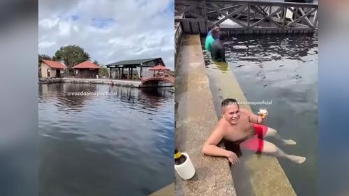Curiaú cedinho: Água limpinha, balneário vazio, convite tentador 