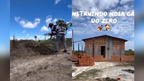 Tijolo, suor e fé: Casal do AP começa a construir casa própria com vaquinha on-line