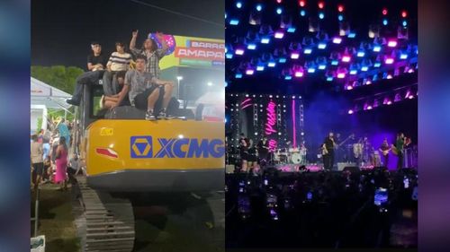 Só pros fortes: O 'corre' dos fãs pra assistir ao show de Henrique e Juliano. Público estimado de 300 mil