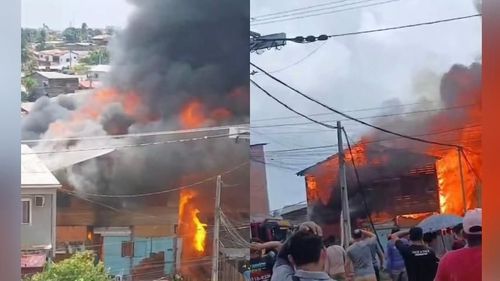 Macapá: incêndio de grandes proporções destrói quatro casas no Buritizal 