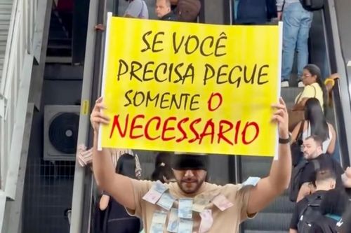 Necessidade ou Egoísmo?: Experimento social termina em corrida por dinheiro "fácil"