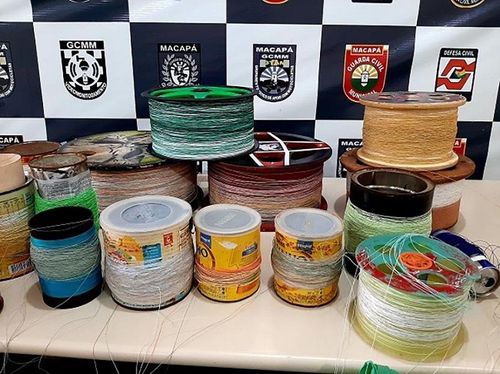 Macapá: Mais de 500 carretéis de linhas com cerol são tirados das ruas em julho