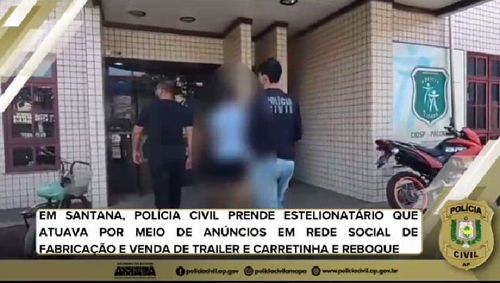 Golpista da carretinha, preso pela PC, pode pegar até 8 anos de cana